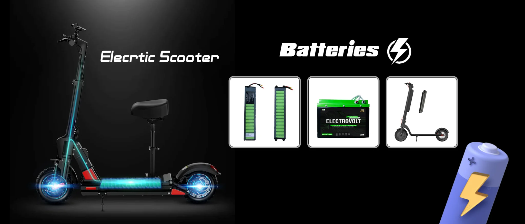 باتری اسکوتر برقی چیست !؟ 10 نکته برای مدل یابی و خرید