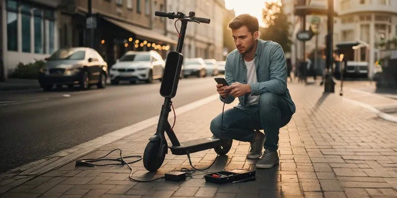 7علت شارژ نشدن باتری اسکوتر برقی و روش‌های حل مشکل